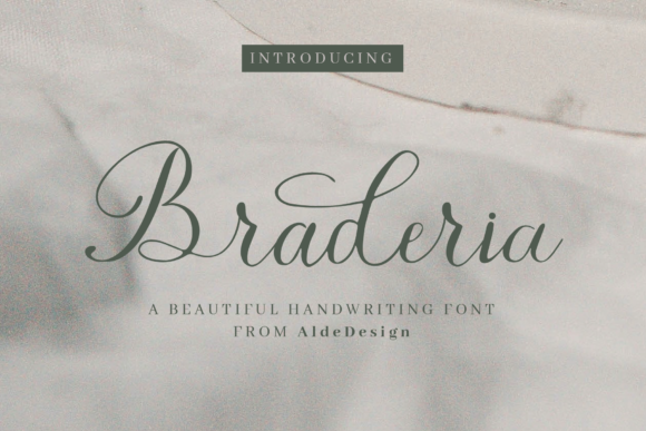 Braderia Script: Crafting Elegance for Every Occasion