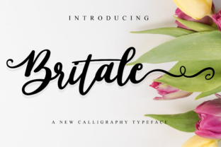 Britale Script: Crafting Designs with a Romantic Flair