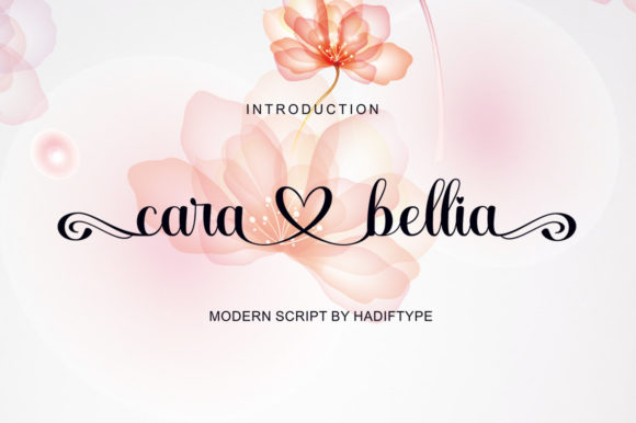 Cara Bellia Script: A Luxury Font for Sweet Designs