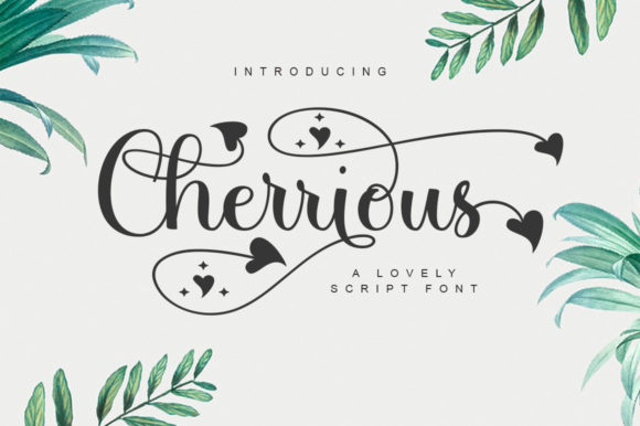 Cherrious Script: Your Go-To for Elegant, Handcrafted Branding
