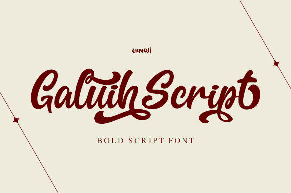 Galiuh Script: A Bold Handwritten Font for Confident Design