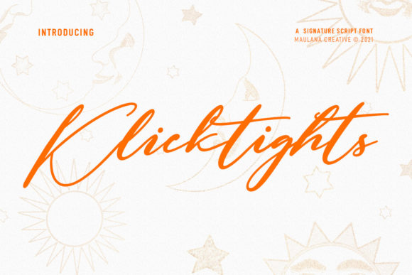 Klicktights Script: A Handwritten Touch for Elegant Design