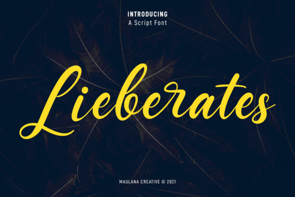 Lieberates Script: A Modern Calligraphic Font for Distinctive Projects