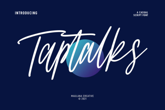 Make Stunning Work with Taptalks Script Font
