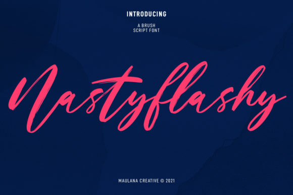 Nastyflashy Script: A Font That Feels Like Handwritten Luxury