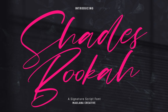 Shades Bookah Script: A Modern Handwritten Font for Designers
