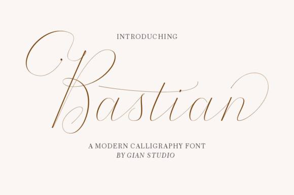 The Bastian Script: A Romantic Font for Elegant Branding