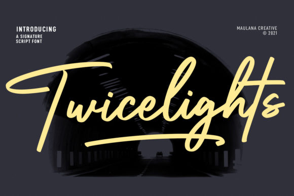 Twicelights Signature Script: A Font for Modern Branding