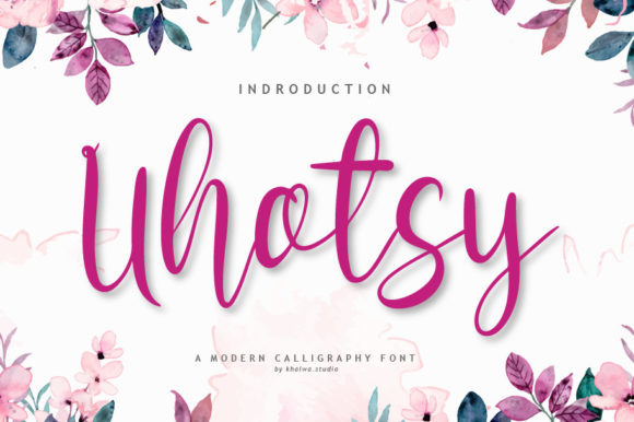 Uhotsy Script: A Handwritten Font with Timeless Character